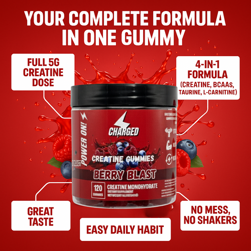 CHARGEDSUPPS® 4-in-1 Creatine Gummies